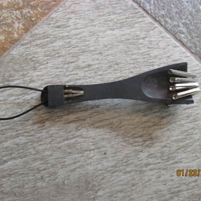 Cello tailpiece with fine tuners. Solid wood image 2