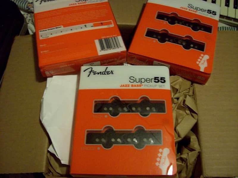 Fender  Super 55 Split Coil Jazz Bass Pickup Set/ New both Pickups! image 1
