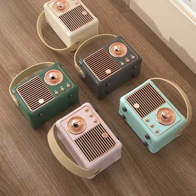 Retro Bluetooth Speaker-Yellow image 6