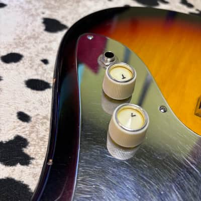 Teisco Single Pickup Guitar 1960's -Bobkat - Sunburst - Metal Pickguard image 10