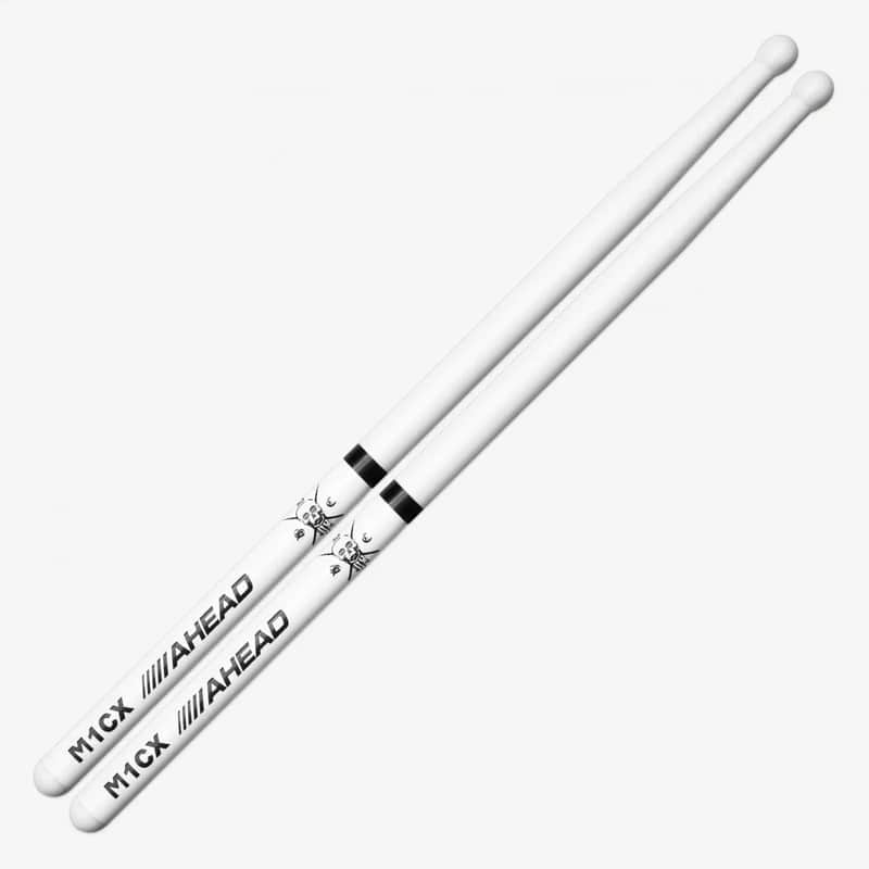 Ahead Drumsticks - M1CX - White Marching SDC image 1