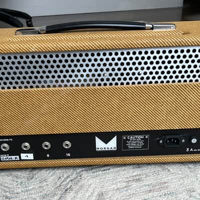Morgan Amplification Goat JS40 Tube Head Super Reverb w/ 3 knob Spring Reverb Rare ! - Tweed image 8