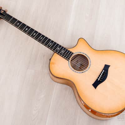 2023 Taylor Custom Grand Auditorium Acoustic Electric Guitar w/ Bearclaw Spruce, Flame Maple & Flame Koa Armrest image 13