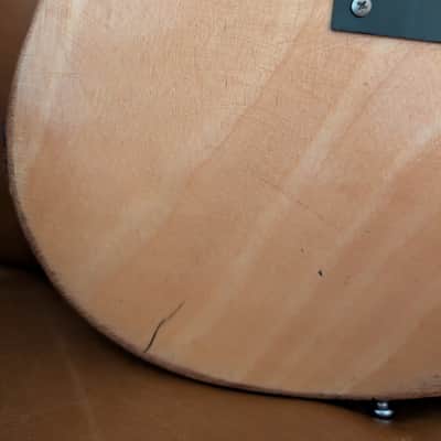 1970s Epiphone ET-280 Short Scale Bass MIJ Matsumoku - Natural Stripped / Select by EMG Modded (As-Is Seized Truss Rod / Wiring Project) image 21