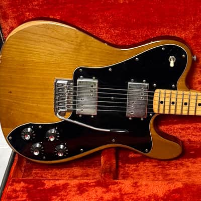 Fender Telecaster Deluxe w/ RARE Factory Tremolo 1973-1974 - Mocha Brown image 9