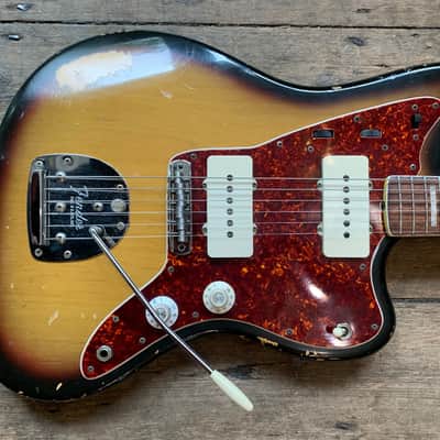 1969 Fender Jazzmaster in Sunburst finish and hard shell case image 23