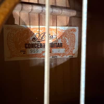 Aria AC7 Made in Japan Concert Classical Guitar image 8