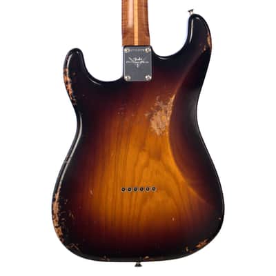 Fender Custom Shop MVP Nashville Stratocaster Hardtail Relic - Wide Fade 2 Tone Sunburst w/ Genuine Cow Skin Pickguard - Masterbuilt Kyle McMillin - Dealer Select Master Vintage Player Series Electric Guitar - NEW! image 5