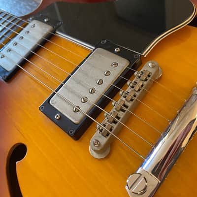 Greco Vintage Japanese SA-550R Semi-Acoustic 1980 Sunburst with fitted Leatherette Case image 8