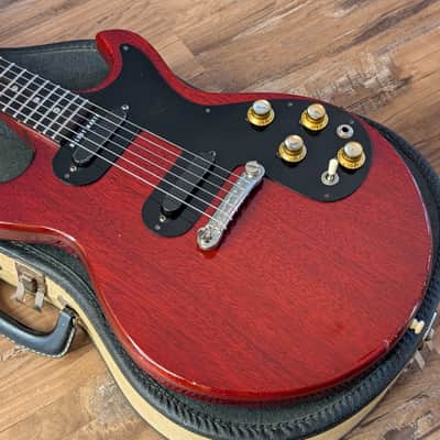 1965 Gibson Melody Maker D Double Pickup Electric Guitar Cherry With Case image 2