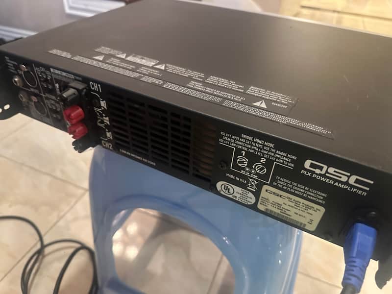 QSC PLX2502 PLX2 Series Compact Rack-Mounted Power Amp 2010s - Silver image 1