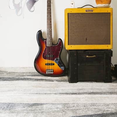 1982 Fender Japan JV Jazz Bass ’62 Vintage Reissue JB62-75 Sunburst MIJ Fujigen w/ MONO Case image 24