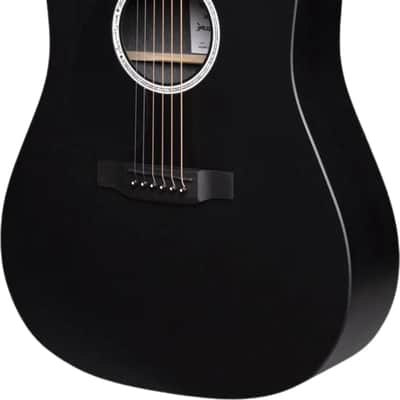 Martin DX Johnny Cash Signature Left-Handed Dreadnought Acoustic-Electric Guitar, HPL Top, Black image 1