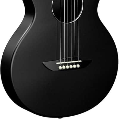 Carbon Fiber Acoustic Guitar, 38-inch Nylon-string Guitarra,Durable 6-string Ultra-thin Guitar for Beginners (Black) image 1