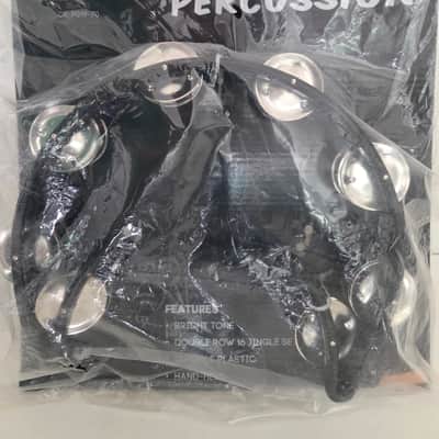REMO Tambourine 16 jingle, black plastic frame image 6