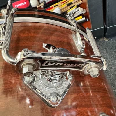 Ludwig Pro Beat Shell Pack, 1970s, 3 Ply, Mahogany Cortex image 9
