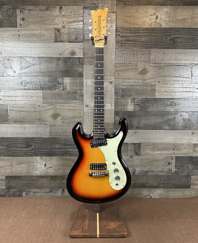 Aria Pro II Mosrite/Univox Electric Guitar - 3 Tone Sunburst | Reverb
