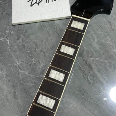 24 inch short scale maple electric guitar neck 22 fret rosewood block inlay image 2