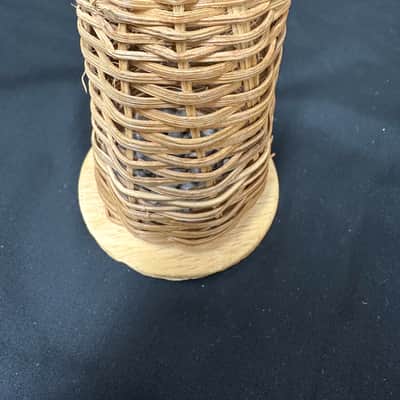 Caxixi, Basket Shaker, Rattan Wrap w/Wooden Bottom, Medium 5"x3" - MINT image 6