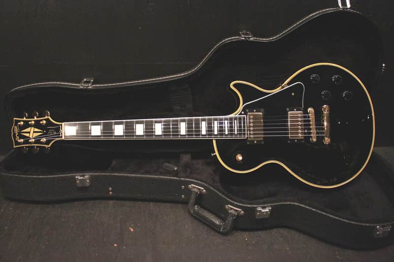 Orville by Gibson LPC-57B Les Paul Custom Black Beauty (1993) MIJ Fujigen – Ebony, Japan Vintage image 1