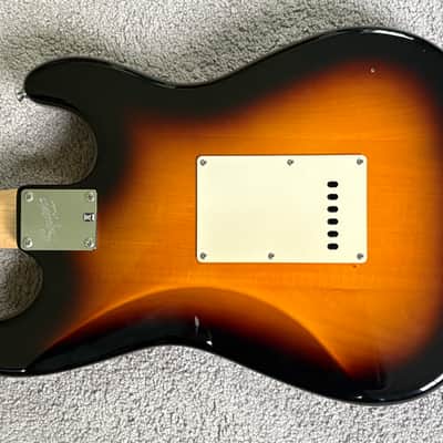 Squier Stratocaster Sunburst L/H strung righty! image 3