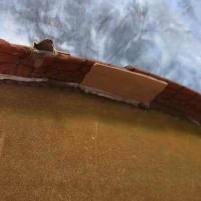 Vintage RARE 1955 to 1966 Gibson Branded Faux Alligator Exterior Brown Interior J45 J50 Soft Shell Guitar Case image 11