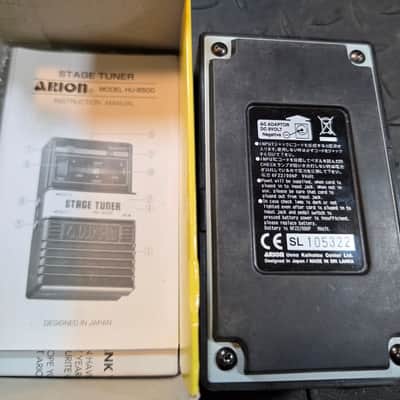 Arion HU-8500 Stage Tuner 1980s - Black Vintage Tuning Pedal Converted to 9vDC Spec image 8