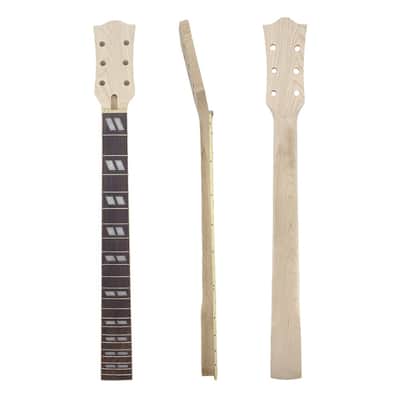 24.75" Electric Guitar Neck Maple Rosewood 22 Frets Medium Jumbo C Shape Unfinished image 8
