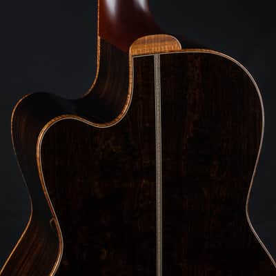 Santa Cruz 00-42 Cutaway African Blackwood and Bearclaw German Spruce Custom Used (2024) image 21