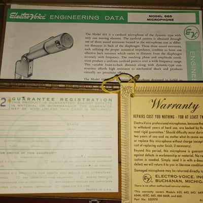 Electro-Voice 666 Supercardioid Dynamic Microphone 1950 - 1969 - Chrome image 4