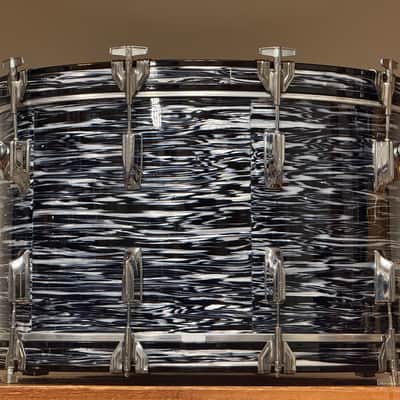1980's Tama Superstar Black Oyster 8x12 9x13 10x14 16x16 16x18 14x24 Drum Kit Re-Wrap image 15