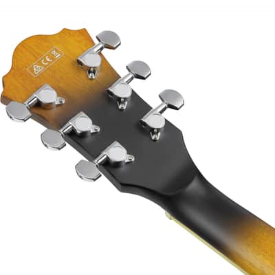 Ibanez AS53L-TF Artcore AS Hollow Body Guitar 6-String Lefty - Tobacco Flat image 12