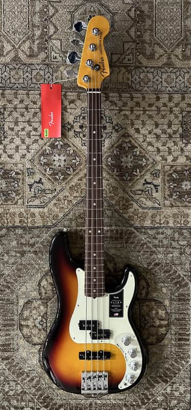 Fender American Ultra Precision Bass in Ultraburst w/ Hard Case & Free Pro Setup image 1