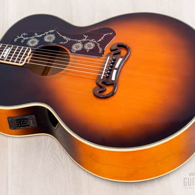 1992 Orville by Gibson J-200 Jumbo Acoustic Electric Guitar Sunburst w/ Case image 11