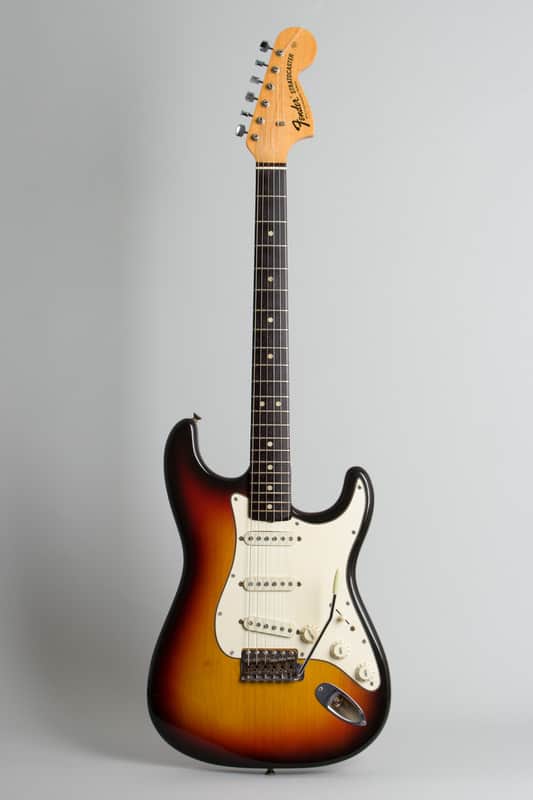 Fender  Stratocaster Solid Body Electric Guitar (1970), ser. #273341, period black tolex hard shell case. image 1
