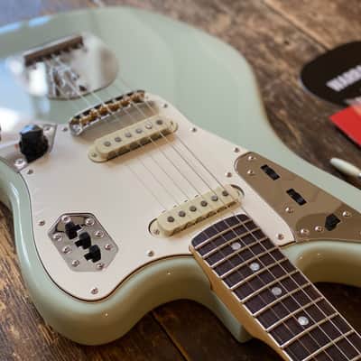 Fender Japan Limited Edition Moeka Shiotsuka Jaguar Aged Sonic Blue, Moeka Pickups, Alder Body Rosewood Board MIJ image 6