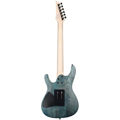 Ibanez S520AH Electric Guitar, Cosmic Blue Stained Flat image 6