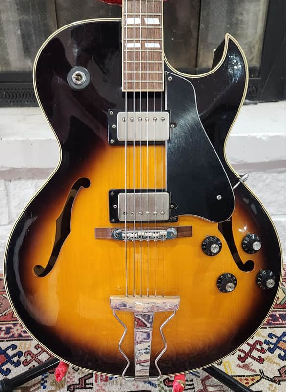 RARE! 1974 Greco S-55 (ES-175) Tobacco Burst w Maxon Pickups Matsumoku Japan image 1