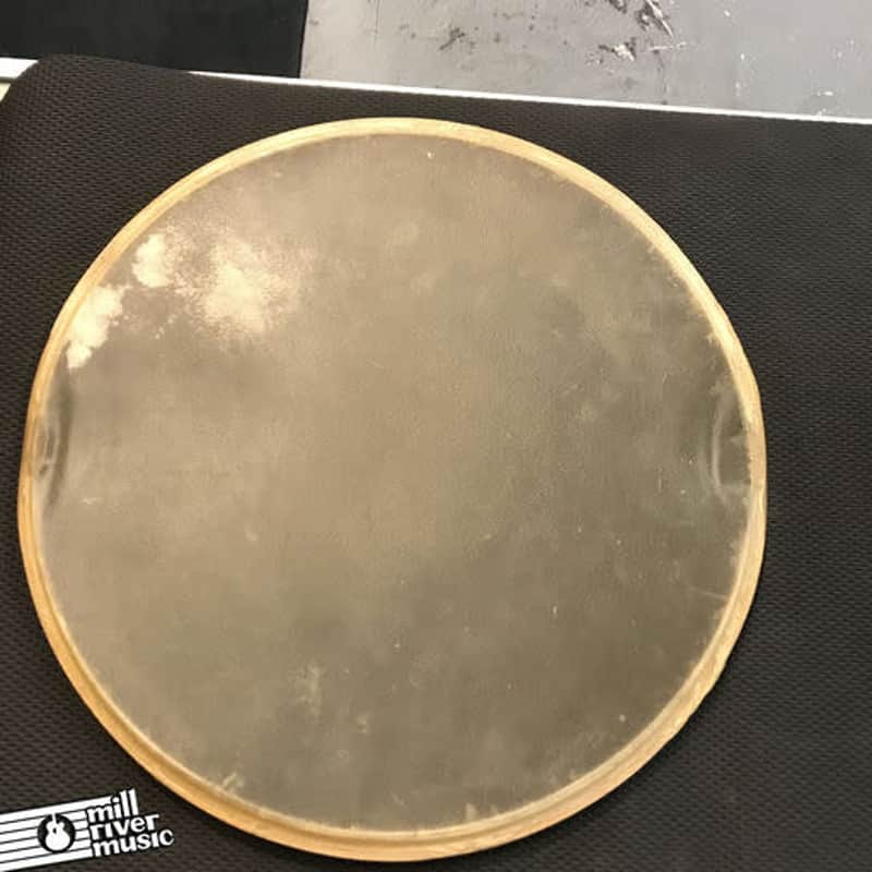 Vintage 14" Unbranded Calfskin Drum Head 30's-40's imagen 1