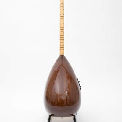Short Saz Turkish Baglama with built-in Equalize, Walnut wood & Guitar pegs image 3