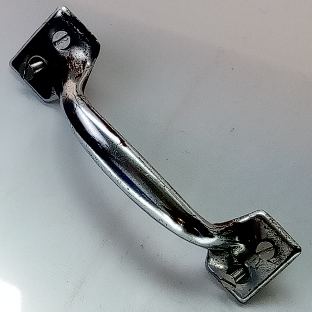 Canister Drum Throne Handle Chrome Vintage Replacement Part Seat Stool USA 60s* — main photograph