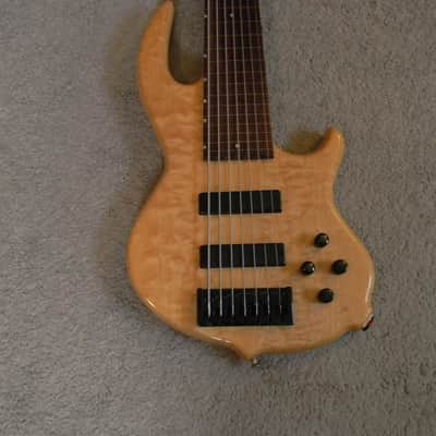 Conklin Groove Tools GT-7 - 7 String Fretless Bass Clear Hard Natural RARE! image 4