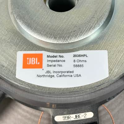 JBL 2035 HPL 15" Woofer Driver Speaker 8 Ohm image 8