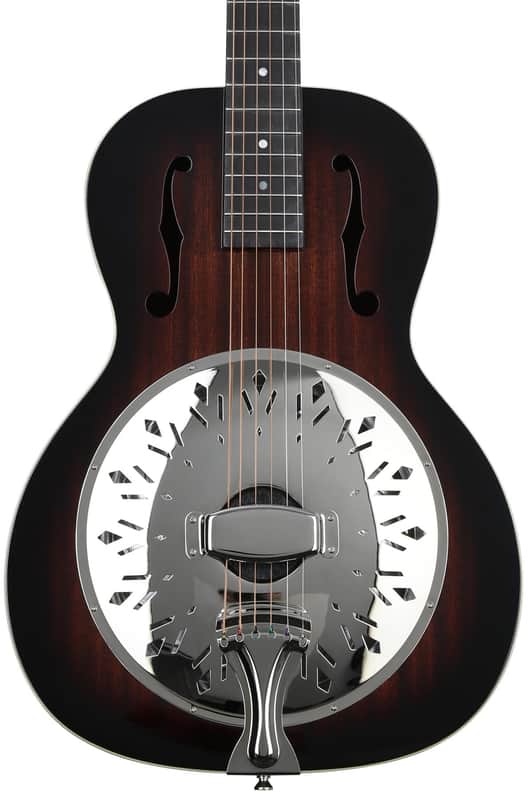 Recording King Rattlesnake Small-body Resonator Guitar - Gloss Sunburst image 1