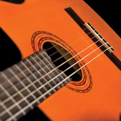 Washburn C5CE Classical Cutaway Acoustic Electric Guitar - Natural (C5CE-A-U) image 5