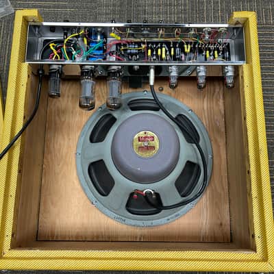5F6-A Tweed Bassman, Vintage Jensen Vibranto 15" Beautiful image 10