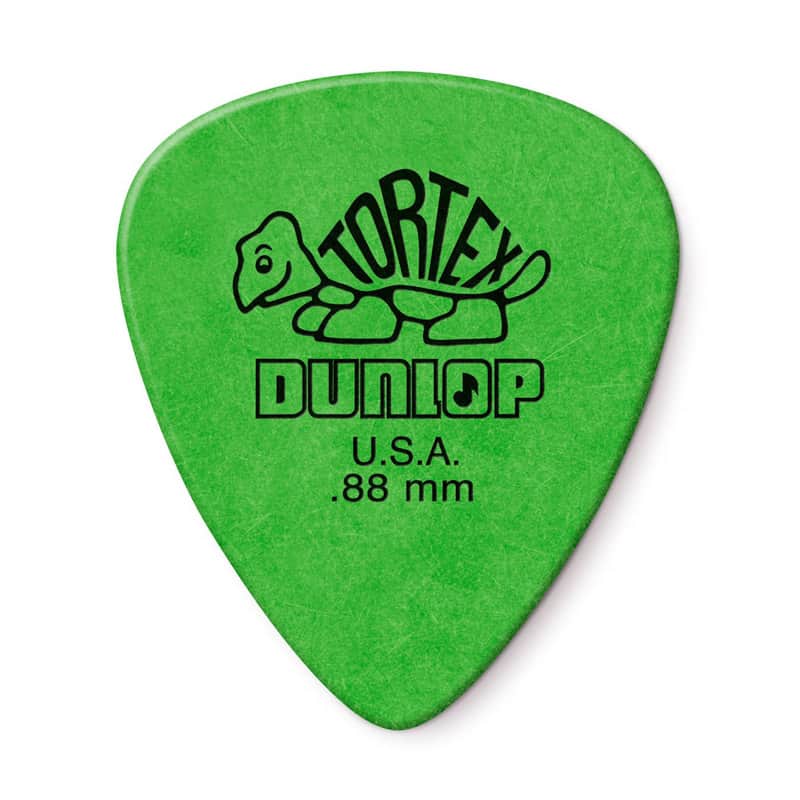 2021 Dunlop Tortex Standard Picks .88mm, Pack of 12 Standard
