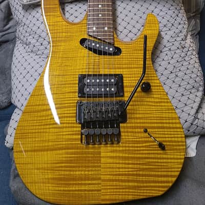Hamer Californian 1988 Gold Solid Flame Maple image 1
