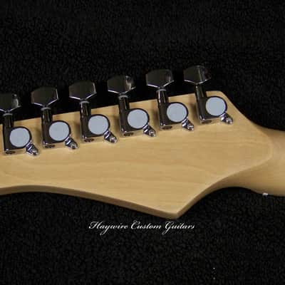 All Maple Right Hand standard 25-1/2" scale GUITAR NECK with Tuners 22 Fret Fender Tele and Strat Compatible Neck  New Satin Nitro Finish with Frets Leveled, Crowned and Polished Frets and Includes Custom Nut Perfectly Cut for Low Action! image 4