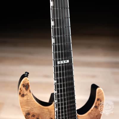 ESP E-II M-II 7 NT Bare Knuckle 7-String Guitar w/ Case – Purple Natural Fade image 4